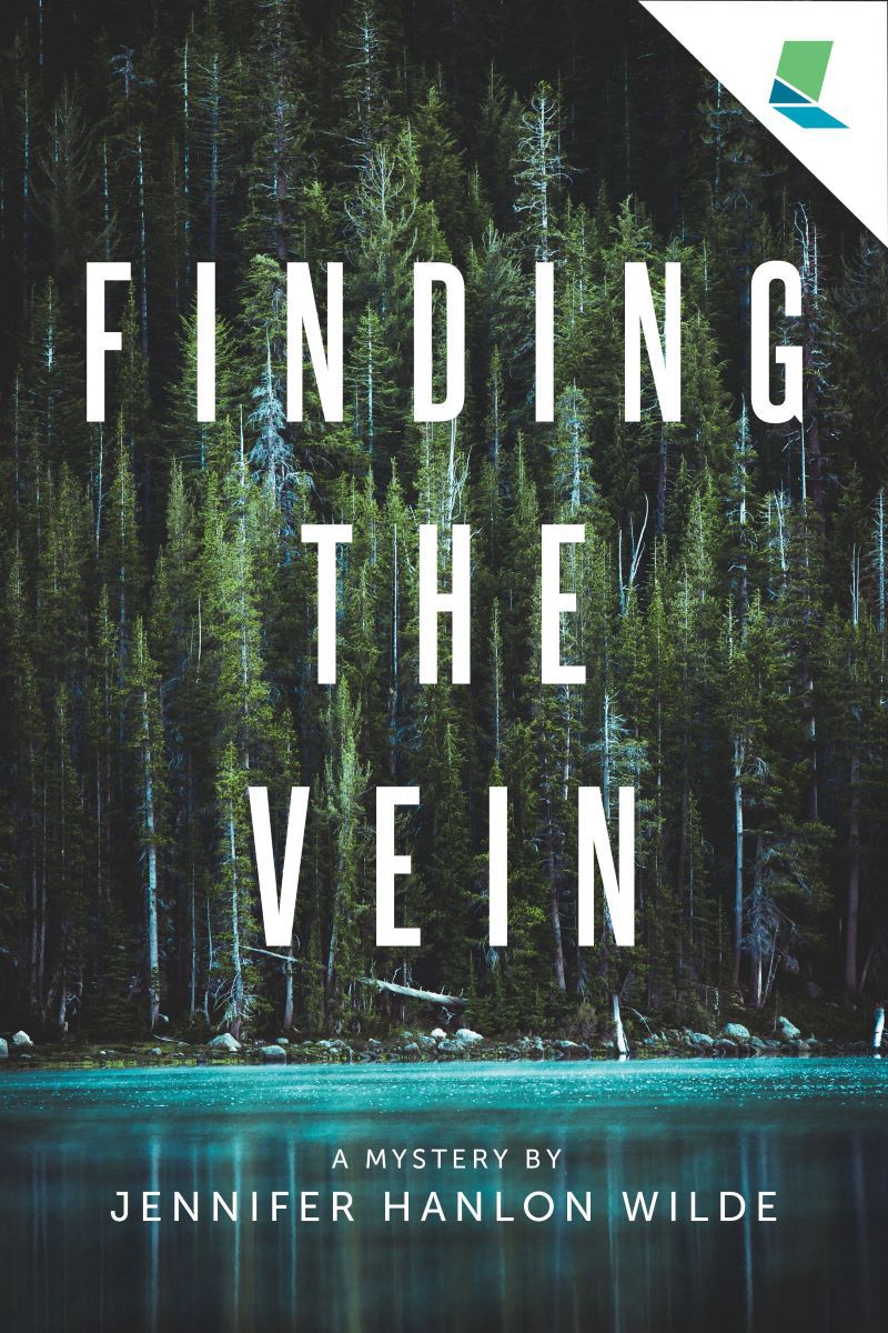 Front cover of the book Finding the Vein which portrays the title on a forested background.