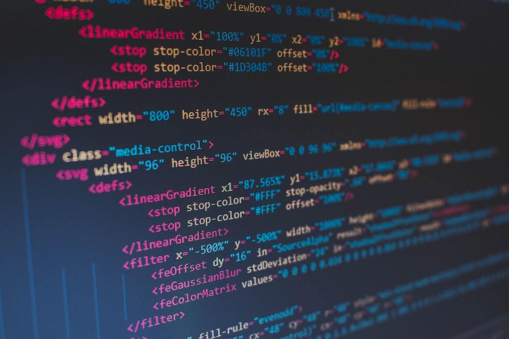 a computer screen with code