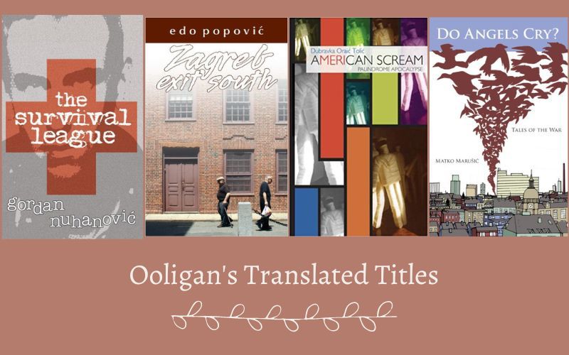Image says "Ooligan's Translated Titles" and features the covers of the four books.