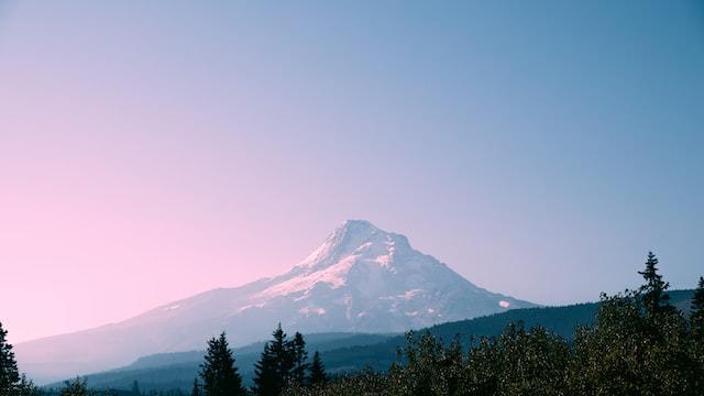 Scenic view of Mt. Hood in Oregon.